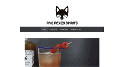 Desktop Screenshot of fivefoxesspirits.com